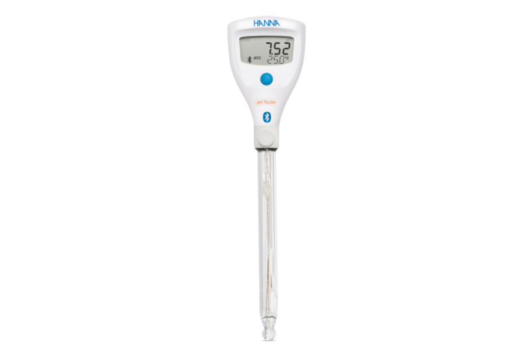 HALO2 Wireless Refillable pH Tester for Lab With Built-in General Purpose Electrode