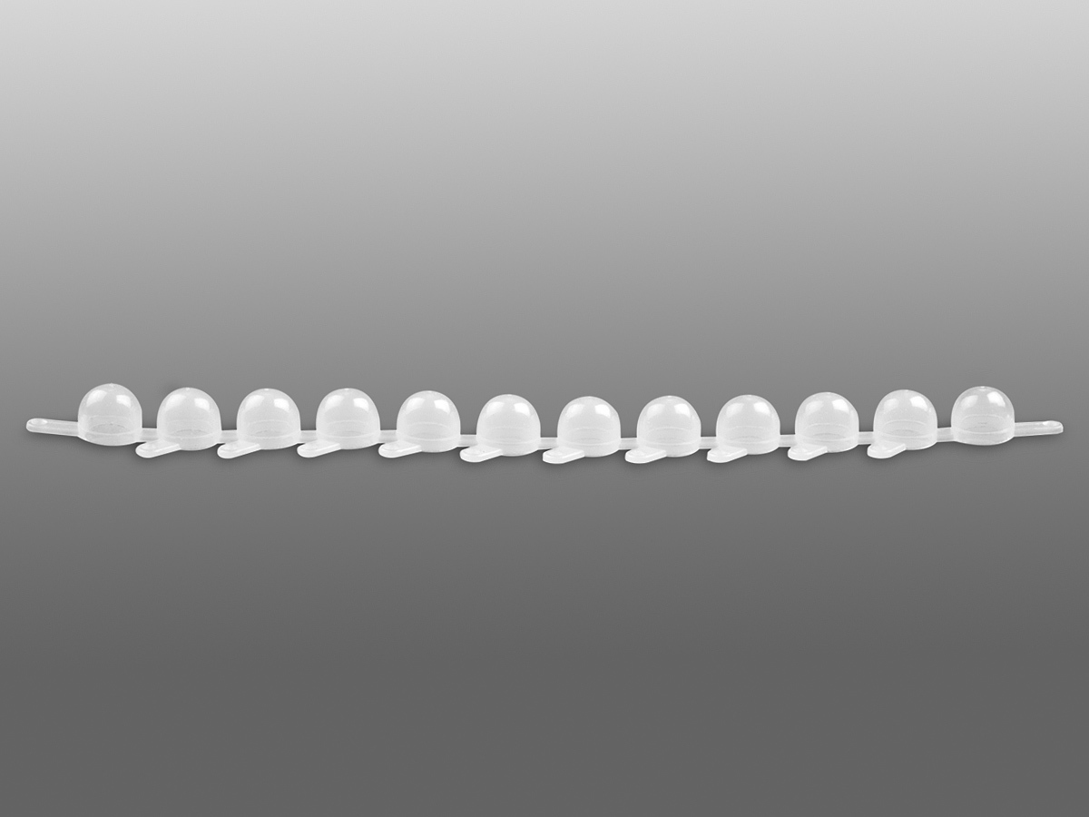 96 Well Polypropylene Cluster Tube Caps - FB Australia