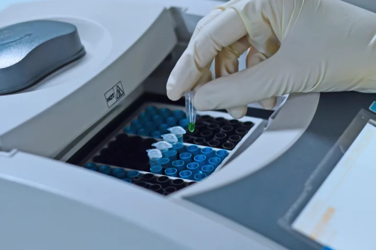 pcr tubes going into a pcr supercycler