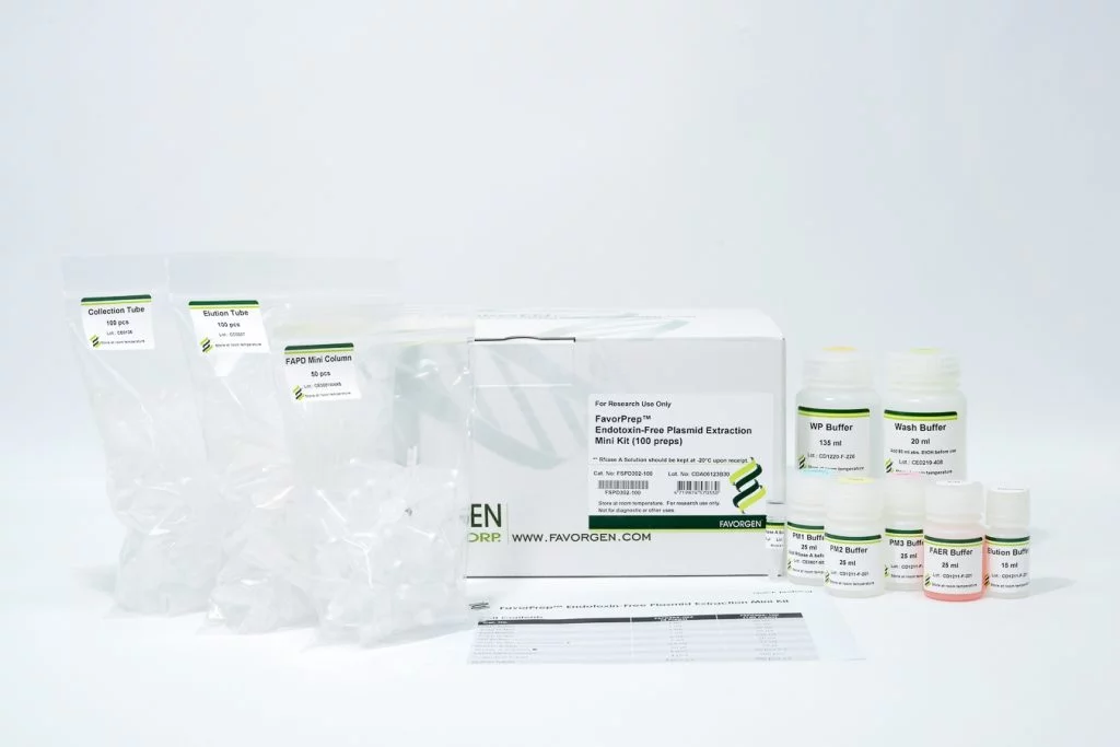 FavorPrep Endotoxin-Free Plasmid Extraction Mini Kit (100 prep)