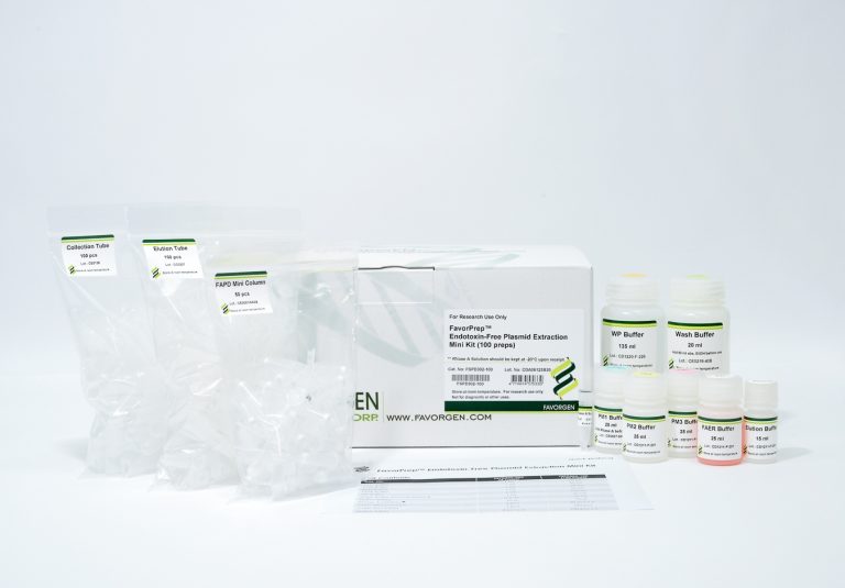 FavorPrep Endotoxin-Free Plasmid Extraction Mini Kit (100 prep)