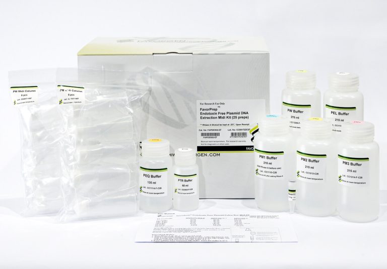 FavorPrep™ Midi Endotoxin Free Plasmid DNA Extraction Kit (25 prep)