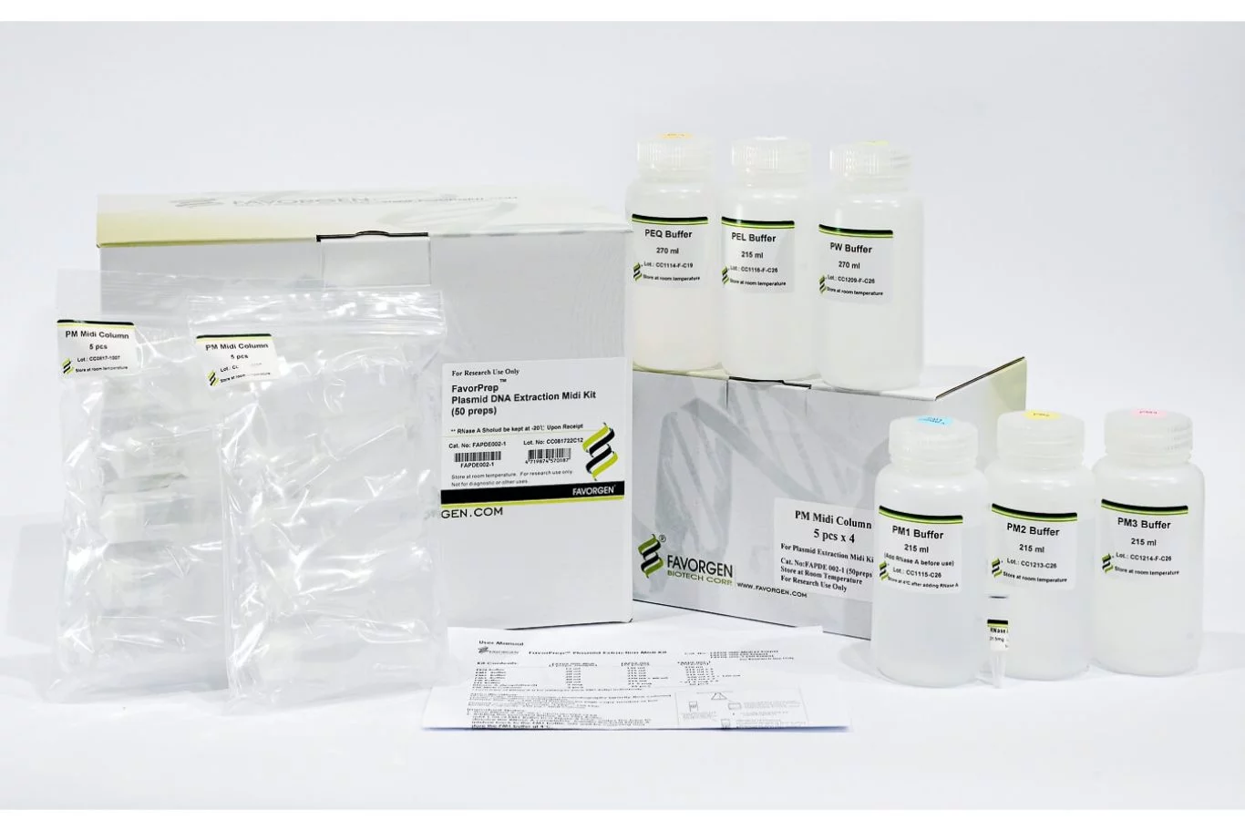 FavorPrep™ Midi Plasmid DNA Extraction Kit