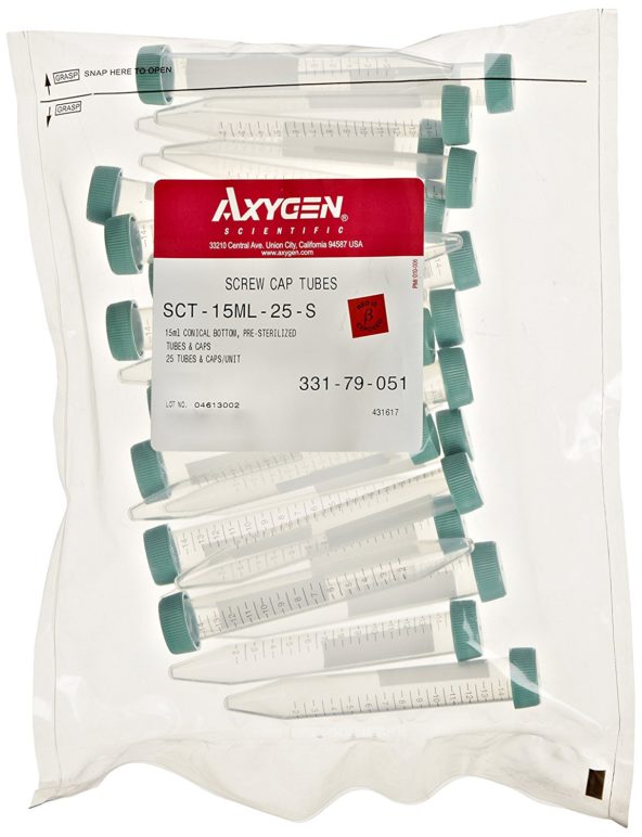 Axygen Conical Cen Tubes 03 27Apr18