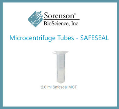 SorensonBio Microcentrifuge Tube 2.0ml Safeseal MCT Aug20