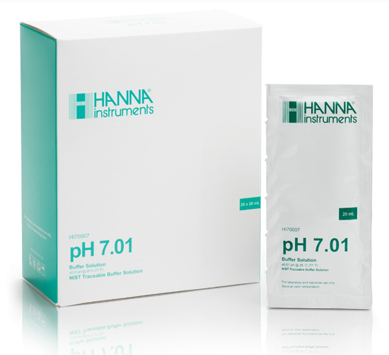 Hanna pH 7.01 Calibration Buffer sachets HI70007P 23Aug21